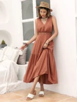 robe bohème terracotta