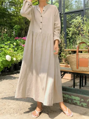 robe longue coton bohème