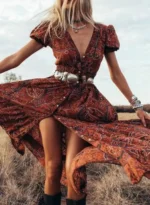 Robe longue gitane bohème